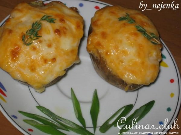 Double baked stuffed potatoes 