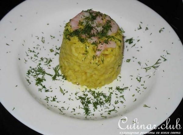      (Risotto con Gambery e Curry) 