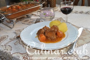 Boeuf bourguignon -   