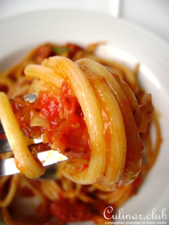     (Bucatini all39;amatriciana). 