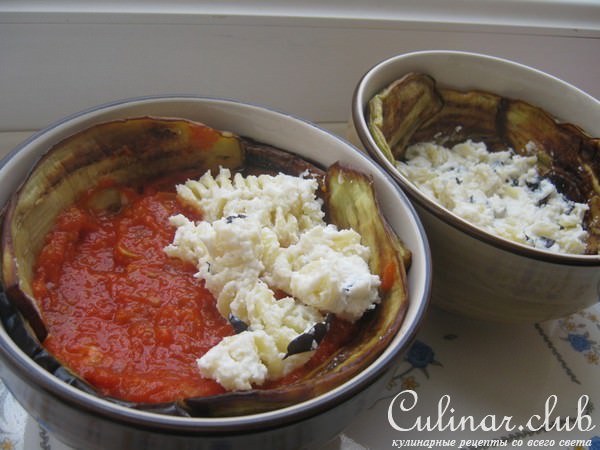   -       (Ricotta,Eggplant And Pasta Timbales) 