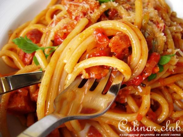     (Bucatini all39;amatriciana). 