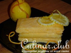 Лимонное семифредо (замороженный десерт)