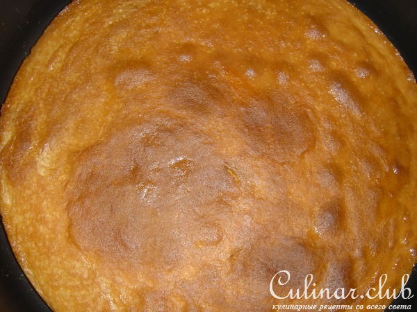 Бисквитное пирожное с апельсиновым суфле 