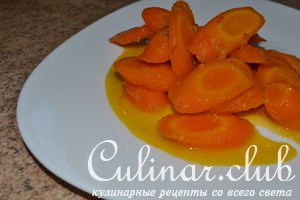 Глазированная морковь с имбирем и апельсином