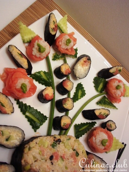 Суши-салат «Любимый букет». 