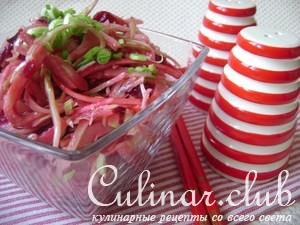 Салат из  свежей капусты с добавками «Розовая пантера»