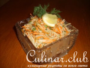 Салат из кольраби с морковью