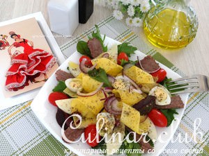 Средиземноморский салат пикантный