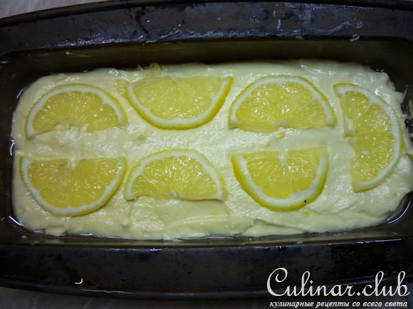 Пирог лимонный со штрейзелем 