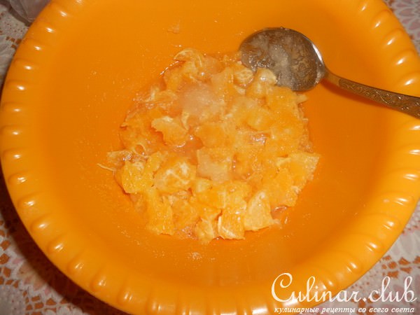 Постный апельсиновый пирог с отрубями 