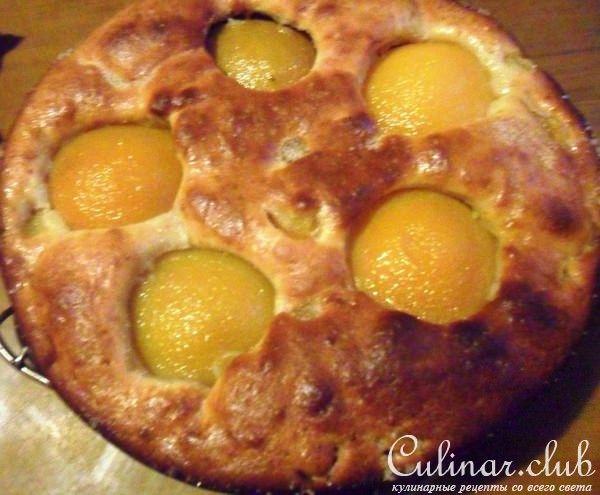 Torta morbida con ricotta e pesche -       