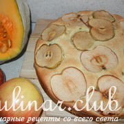 Яблочно-тыквенный бисквитный пирог «Осень вдруг напомнила душе о самом главном»
