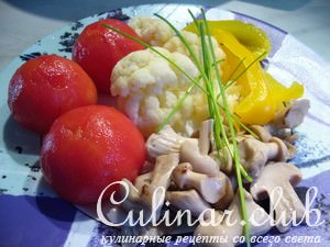 Универсальный маринад  для быстрого (за сутки) маринования овощей (цветная капуста, помидоры, грибы)