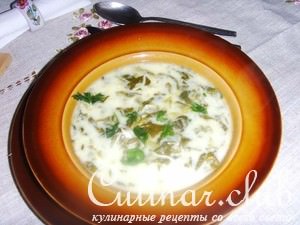 Шпинатовый суп - Болгарский вариант