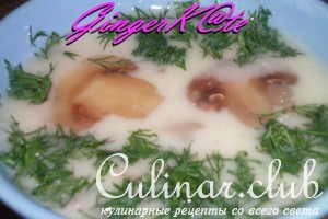 Картофельный суп по-старочешски с грибами (Bramborov polvka)