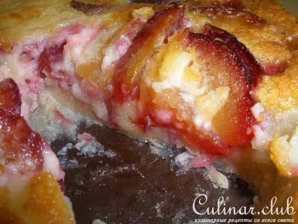 -   (Plum Custard Kuchen ) 