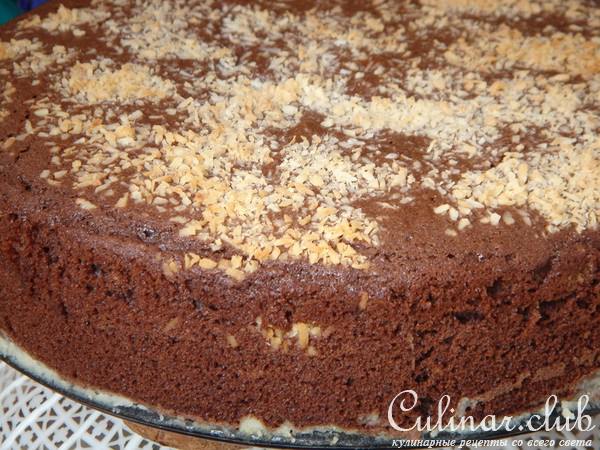 Шоколадно - кокосовый торт(турецкий шоколадный пирог) 