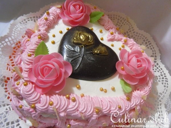 Торт - Поздравление "Розовое Сияние"!!! 