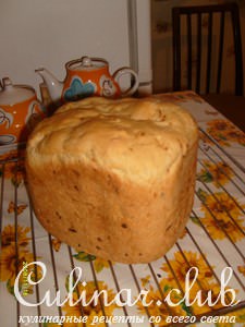 Хлеб с луком (рецепт для хлебопечки)