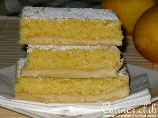 -  (Lemon-Coconut-Slice) 