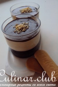      (Panna cotta colombienne, expresso et chocolat)