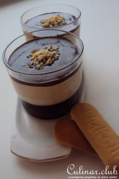      (Panna cotta colombienne, expresso et chocolat) 