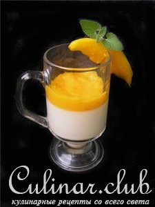 Mango panna cotta